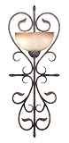 Kenroy Home 90507AGC Verona Two-Light Wallchiere, Aged Gold Copper with Copper Vintage Scavo Globes