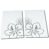 Kesper 36526 Multi-Glasschneideplatte 2-er Pack 52 x 30 x 0.9 cm