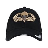 Deluxe Low Profile Cap Blk - Airborne Wing