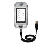 Coiled Power Hot Sync and Charge USB Data Cable w/ Tip Exchange for the T-Mobile Sidekick - Gomadic Brand