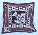 All Natural Handmade Batik Pillow Covers, Large, Fish - Light Purple