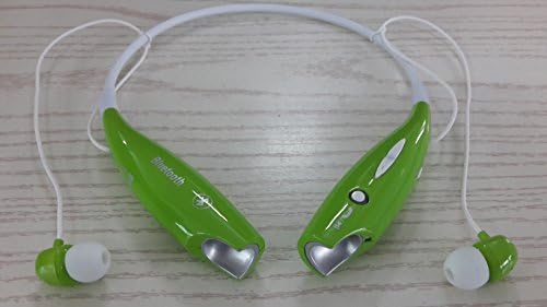 Soundbeats Universal Hv-800 Wireless Music A2dp Stereo Bluetooth Headset Universal Vibration Neckband Style Headset Earphone Headphone for Cellphones Enabled Bluetooth (Green, Hbs-800)