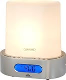 Elta 4567 N Light`n Wake Wecker mit Wellness-Sounds silber