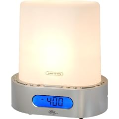 Elta 4567 N Light`n Wake Wecker mit Wellness-Sounds silber
