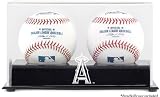 Los Angeles Angels of Anaheim Two Baseball Cube Logo Display Case