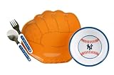 New York Yankees Baseball Glove 4 Piece Dish Set