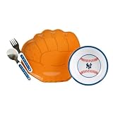 New York Yankees Baseball Glove 4 Piece Dish Set by 