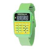 Vestal Unisex DAT001 Datamat Green and Yellow Calculator Watch