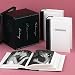 Kitchen & Housewares : Leather Wedding Photo Album Trio- Black/ White