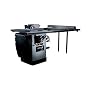 DELTA 36-L31X-BC50 X5 10-Inch Left Tilt 3-Horsepower Cabinet Saw with 50-Inch Biesemeyer Fence, 2 Cast Iron Extension Wings, Table Board, and Legs, 230-Volt 1-Phase