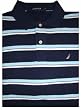 Men's Nautica Polo Shirt Short Sleeved Navy, Blue & White Striped Many Sizes Available