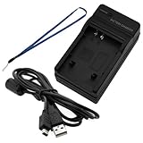 GTMax LI-50B Battery Charger with Car Adapter + 6FT USB Transfer Data Cable ....