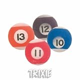 Eigenschaften Trixie  / 4 Billiardkugeln, Flummies, ø 3 cm