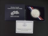 2009 P Abraham Lincoln Commemorative Uncirculated Silver Dollar Coin LN8 US Mint