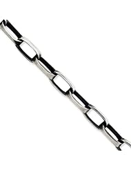 8mm, Sterling Silver, Antiqued Oval Link Chain, 20 inch
