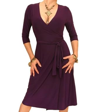 Blue Banana - Elegant Slinky Wrap Dress