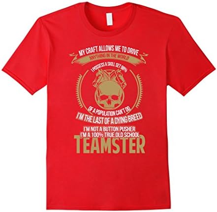 Men's teamster T-shirt , My craft allows me to do anything in the  2XL Red