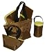Chocolate Lemon Diaper Tote - Five Piece Set