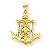 14k Mariners Cross Pendant