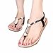 Womail 2016 Fashion Summer Star Beaded Sandals Clip Toe Sandals Beach Shoes