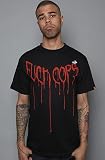 7th Letter The Cops Tee in Black,T-shirts for Men