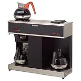 Bunn PourOMatic Three Burner Coffee Brewer Black/Stainless Steel