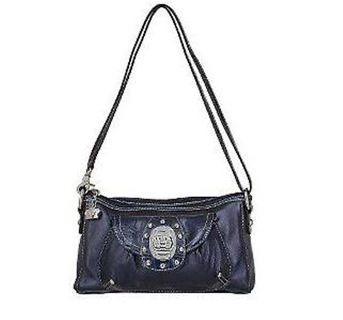 Click here to buy Kathy Van Zeeland Angel Dust II East West Zip Top Organizer Handbag.