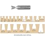 18-596, 1/2" Shank Dovetail Router Bit, 3/8" Cutter Diam., 3/8" Cutter Height, Cutter Angle 9�