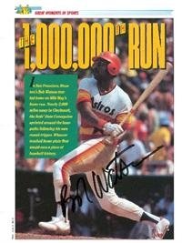 Bob Watson autographed 8x10 Magazine Page (Houston Astros) One Millionth Run