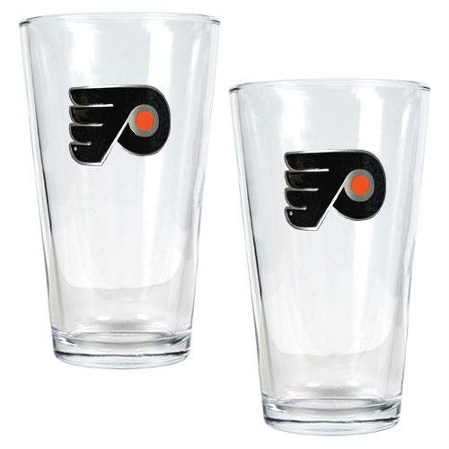 NHL Philadelphia Flyers Two Piece Pint Ale Glass Set - Primary Logo