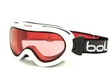 Bolle Boost OTG Goggles, White Basics, Vermillion Lens