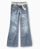 Vanilla Star Girls Belted Starburst Jeans