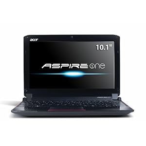 Acer AO532h-2309 10.1-Inch Garnet Red Netbook - Up to 10 Hours of Battery Life