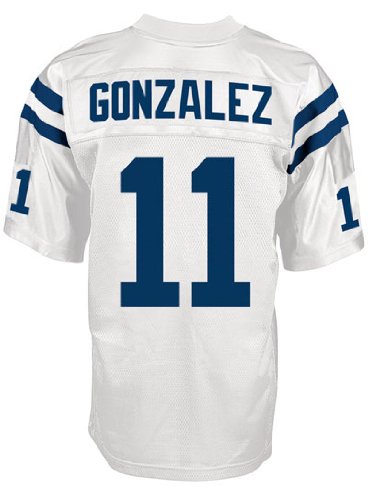 Indianapolis Colts 11# Gonzalez White Jerseys Authentic Football Jersey Size 48-56 (Please Select the Size When You Order, Can Do Drop Shipping)