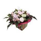 Baby Cakes 9 Piece Floral Bouquet Onesie Set - 0-6 Months - Pink