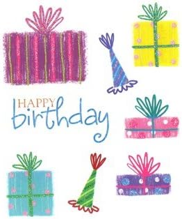 Funky Presents Glitter Stickers