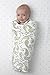 SwaddleDesigns Marquisette Swaddling Blanket, Premium Cotton Muslin, Kiwi Paisley