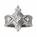 1.00ct tw diamond modern vintage right hand ring (Platinum)