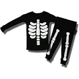 Halloween Black Skeleton Pajamas for Infant Boys