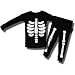 Halloween Black Skeleton Pajamas for Infant Boys
