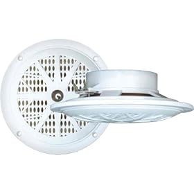 Click here to buy PYLE PLMR51W 100 Watts 5.25-Inch 2 Way White Marine Speakers.