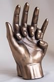 41WcgZeqr1L. SL160  Valentines Day Gift Idea Entwined Hands Bronze Anniversary Lovers Engagement or Wedding Gift