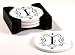 Round Monogram Coaster - I