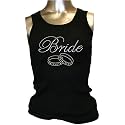 Bride Rings Rhinestone Girly Tank Top