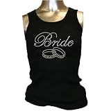 Bride Rings Rhinestone Girly Tank Top