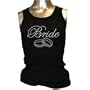 Bride Rings Rhinestone Girly Tank Top