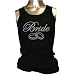 Bride Rings Rhinestone Girly Tank Top