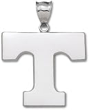 Tennessee Volunteers Solid Sterling Silver ''T'' Giant Pendant