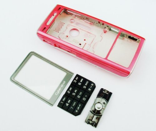 KMS - OEM DELUX SONY ERICSSON FULL STYLE-UP HOUSING FASCIA COVER SET INCLUDING  FULL BACK COVER WITH CYBER-SHOT & KEYBOARD THE K800i - PINK