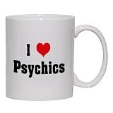 I Love/Heart Psychics Mug for Coffee / Hot Beverage (choice of sizes and colors)